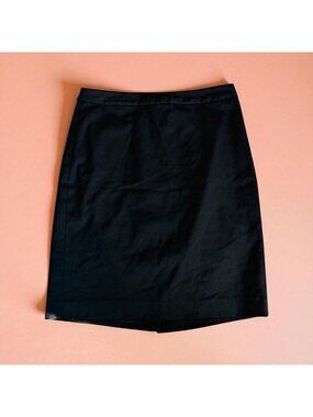 BANANA REPUBLIC Black Pencil Work Holiday Skirt Size 10